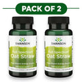 Swanson Full Spectrum Oat Straw 400mg 60 Capsules Pack of 2