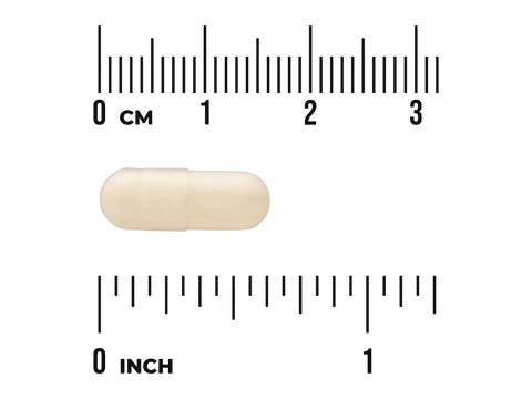 Swanson Albion Selenium Glycinate 200 mcg – 90 Vegan Capsules capsule size comparison with measurement scale