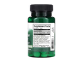 Green supplement bottle with label on a white background