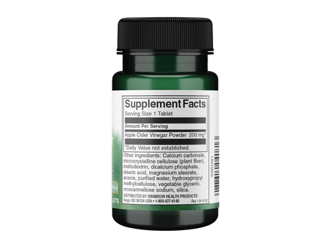 Supplement bottle with label on a white background