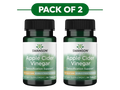 Swanson Apple Cider Vinegar 200mg Double Strength 30 Tablets Pack of 2 bottle supplements