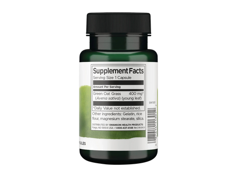 Supplement bottle with label on a white background