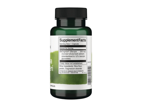 Supplement bottle with label on a white background