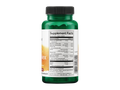 Green supplement bottle with label on a white background