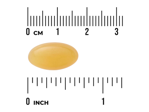 Swanson E-400 with Selenium 400 IU Vitamin E – 90 Softgels softgel size comparison with measurement scale