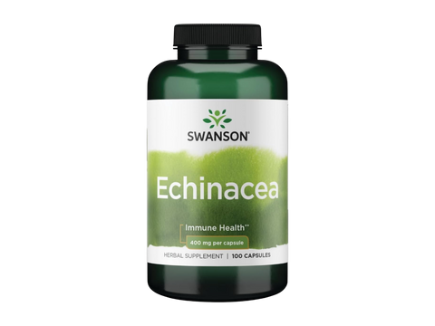 Swanson Echinacea Purpurea 400mg Herbal Supplement – 100 Capsules