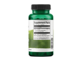 Green supplement bottle with label on a white background