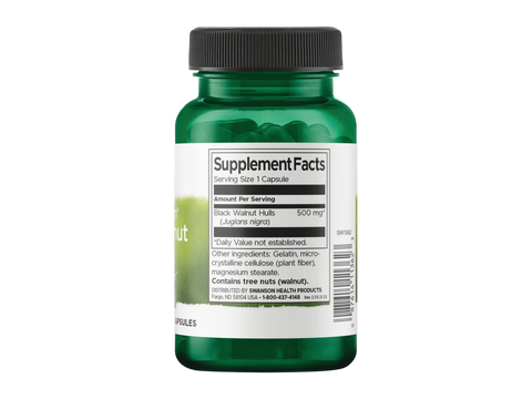 Swanson Full Spectrum Black Walnut Hulls 500mg Capsules - 60 Count