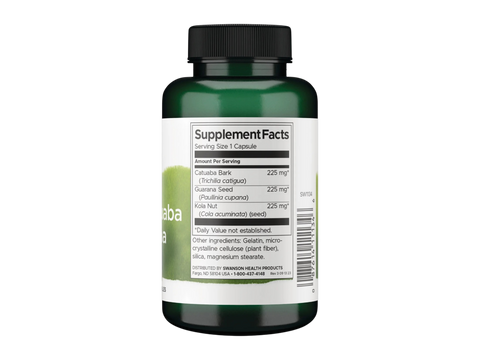 Swanson Full Spectrum Kola Nut Catuaba Guarana Capsules - 90 Count
