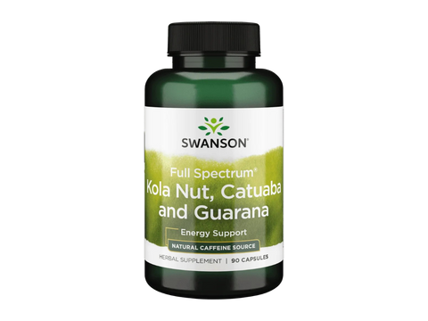 Swanson Full Spectrum Kola Nut Catuaba Guarana Capsules - 90 Count