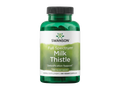 Swanson Full Spectrum Milk Thistle supplement bottle on a white background