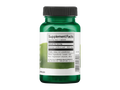 Green supplement bottle with label on a white background