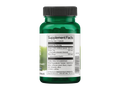 Green supplement bottle with label on a white background