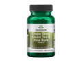 Swanson grape seed, green tea, and pine bark supplement bottle on a white background
