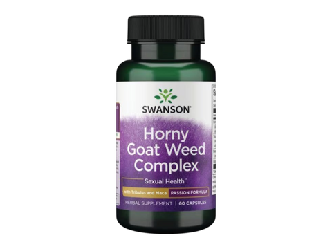 Swanson Herbal Complex – Epimedium, Tribulus, Maca – 60 Capsules herbal dietary supplement bottle front label
