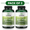 Swanson Horny Goat Weed Extract 500mg 120 Capsules Pack of 2