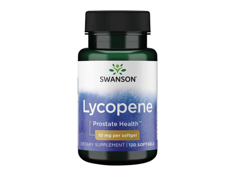 Swanson Lycopene 10 mg Antioxidant Softgels – 120 Count antioxidant dietary supplement bottle front label