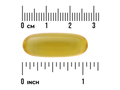 Swanson Pumpkin Seed Oil 1000 mg Softgels – 100 Count softgel size comparison with measurement scale