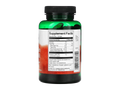 Swanson Pumpkin Seed Oil 1000 mg Softgels – 100 Count Supplement Facts panel and product barcode on bottle label