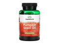 Swanson Pumpkin Seed Oil 1000 mg Softgels – 100 Count herbal oil dietary supplement bottle front label
