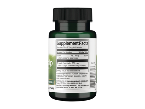 Supplement bottle with label on a white background