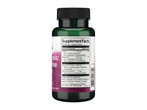 Supplement bottle with label on a white background