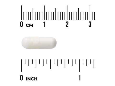 Swanson Selenium L-Selenomethionine 200 mcg – 120 Capsules capsule size comparison with measurement scale