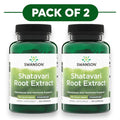 Swanson Shatavari Root Extract 500mg 120 Capsules Pack of 2