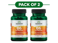 Swanson Vitamin B6 Pyridoxine 100mg 100 Capsules Pack of 2