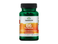 Swanson B6 Pyridoxine supplement bottle on a white background