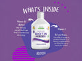 Swedish Nutra Biotin 10000mcg Orange Flavour 500ml lifestyle image showing hair skin and nails beauty support