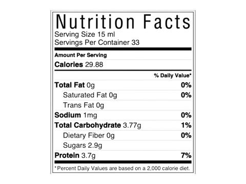 Swedish Nutra Collagen Joint Support Berry Flavour 500ml supplement benefits information panel