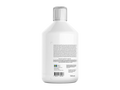 White bottle with a label on a white background