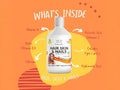 Swedish Nutra Hair, Skin & Nails Natural Orange Flavour 500ml lifestyle image showing beauty support for hair skin and nails