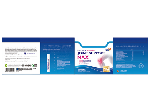Box of Joint Support Max supplement with blue and white design