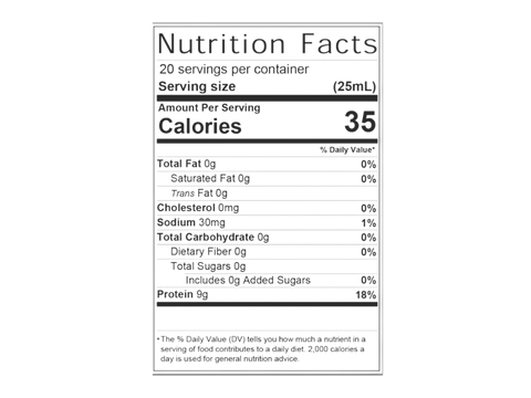 Swedish Nutra Liquid Bovine Collagen 10000mg Berry Flavour 500ml supplement benefits information panel