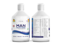 Two bottles of MAN Multivitamin on a white background