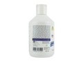 White bottle with label on a white background