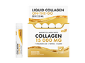 Collagen supplement packaging with liquid collagen on-the-go container and box.