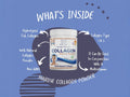 Swedish Nutra Marine Collagen Powder 10000mg 300g collagen supplement lifestyle image showing beauty and joint support