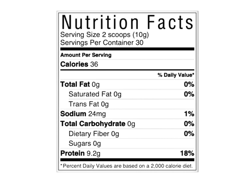 Swedish Nutra Marine Collagen Powder 10000mg 300g collagen supplement benefits information panel