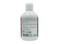 Bottle with label on a white background