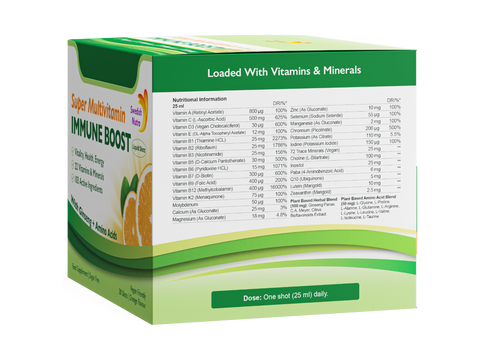 Swedish Nutra Super Multivitamin Liquid Shots Orange 30 x 25ml
