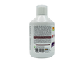 White bottle with label on a white background