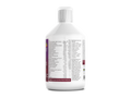 Bottle with a detailed label on a white background
