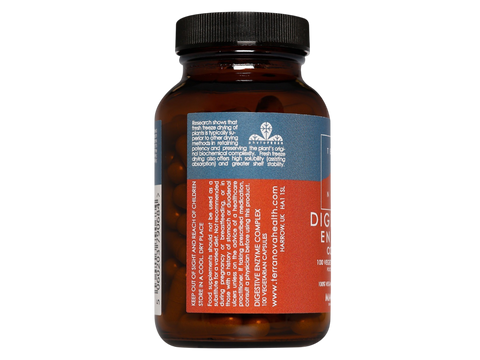 Terranova Digestive Enzyme Complex 100 veggie capsules supplement facts panel