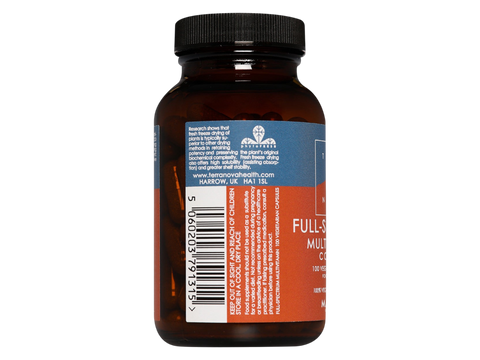 Terranova Full-Spectrum Multivitamin 100 veggie capsules barcode