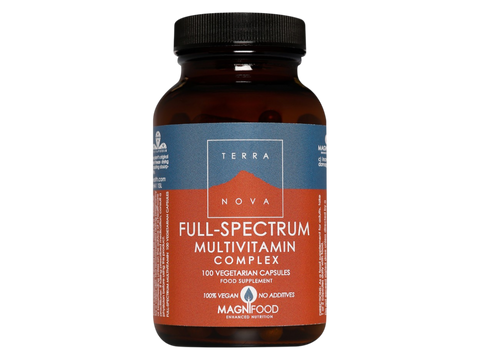 Terranova Full-Spectrum Multivitamin 100 veggie capsules supplement facts panel