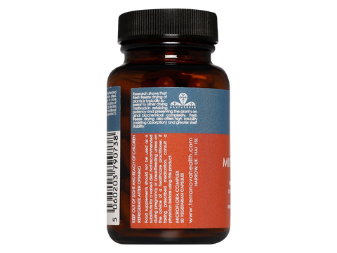 Terranova Microflora Complex with FOS and More 50 vegetarian capsules ingredients and directions label