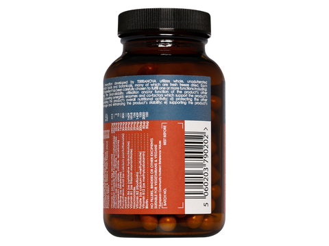 Terranova Vitamin B-Complex with Vitamin C 100 veggie capsules barcode